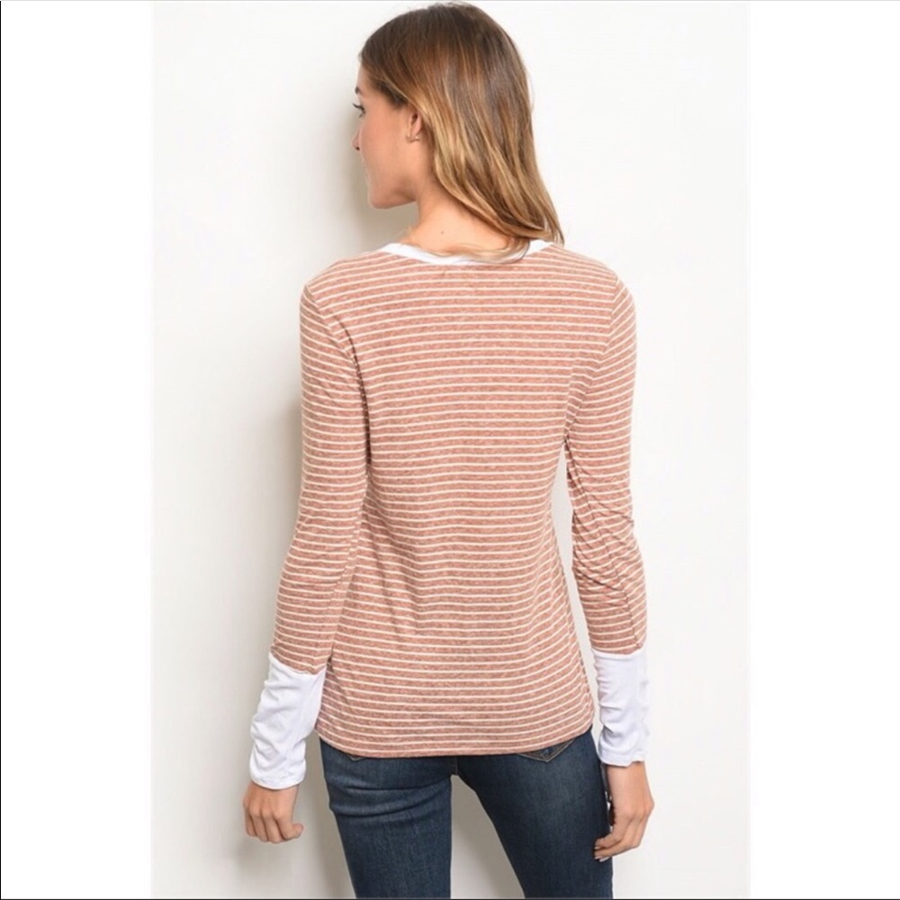 ๐ โ๏ธLAST 1โ๏ธKALLI COLLECTIONS STRIPED TOP - Picture 2 of 4